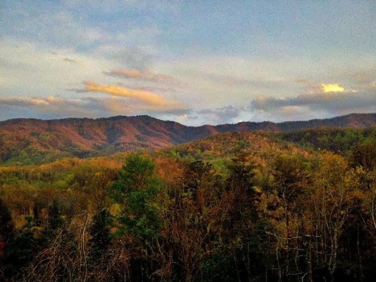 Gatlinburg - View of the mountain colors